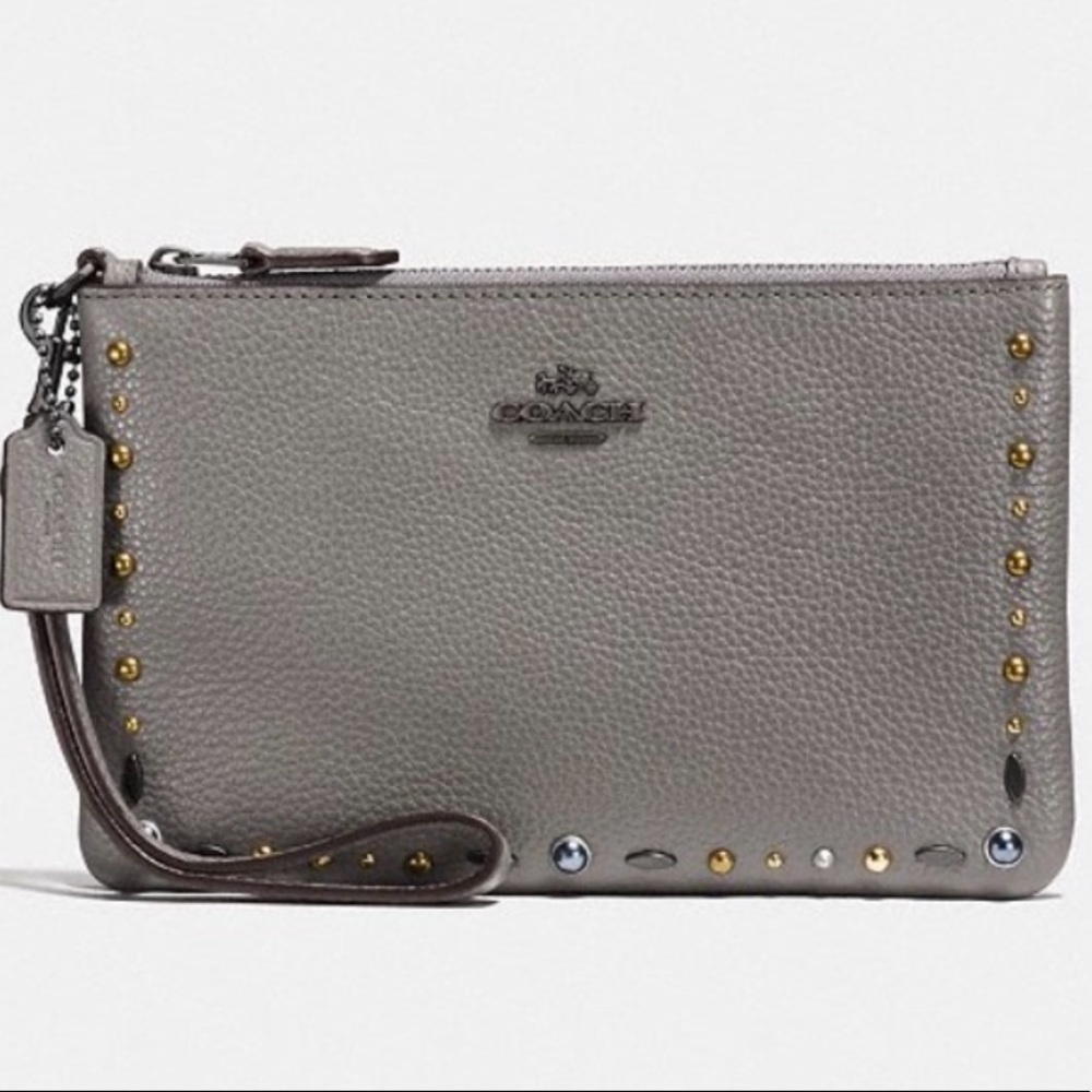 Prairie Riveted Coach Wristlet